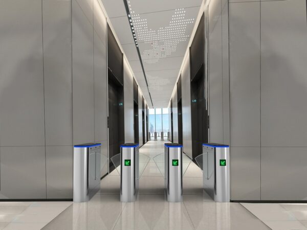 LD-Y609 Lobby Entrance Access Control Optical Flap Barrier Turnstile