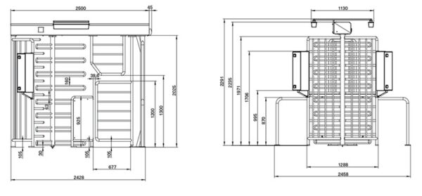 LD-Q810 Full Height Turnstile With Bicycle And DDA Gate