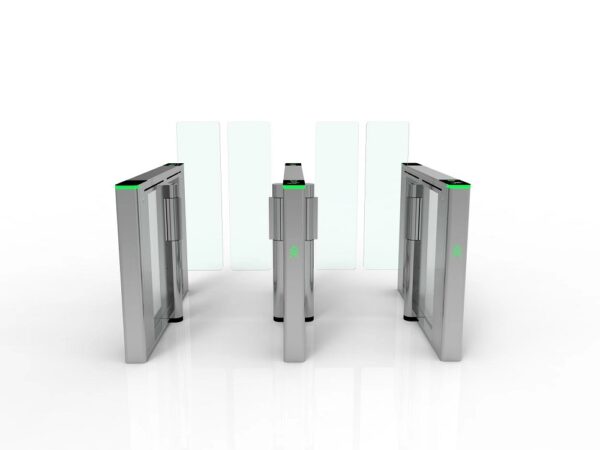 LD-S704 Fastlane Speed Gate With High Glass Wing Barriers