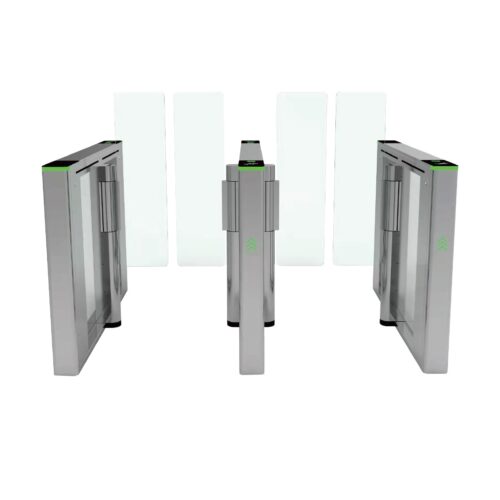 Tridpod Turnstile 09-1 LD-S704 Fastlane Speed Gate With High Glass Wing Barriers